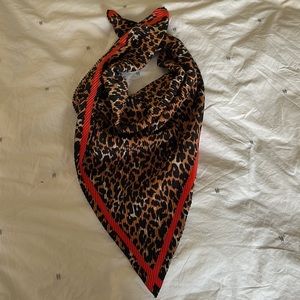 Zara leopard head wrap / scarf